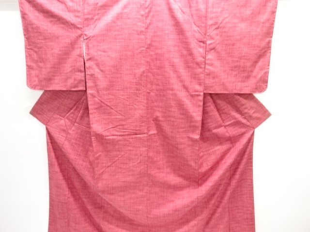 抽象模様織出し手織り紬着物